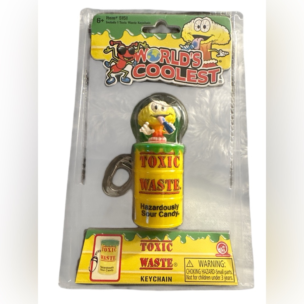 World's Coolest Toxic Waste Novelty Keychain Easter Basket/Socking Stuffers